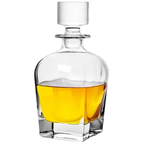 750mL Custom Glass Bottle Healthy Lead-free Material Screw Cap Transparent Leak