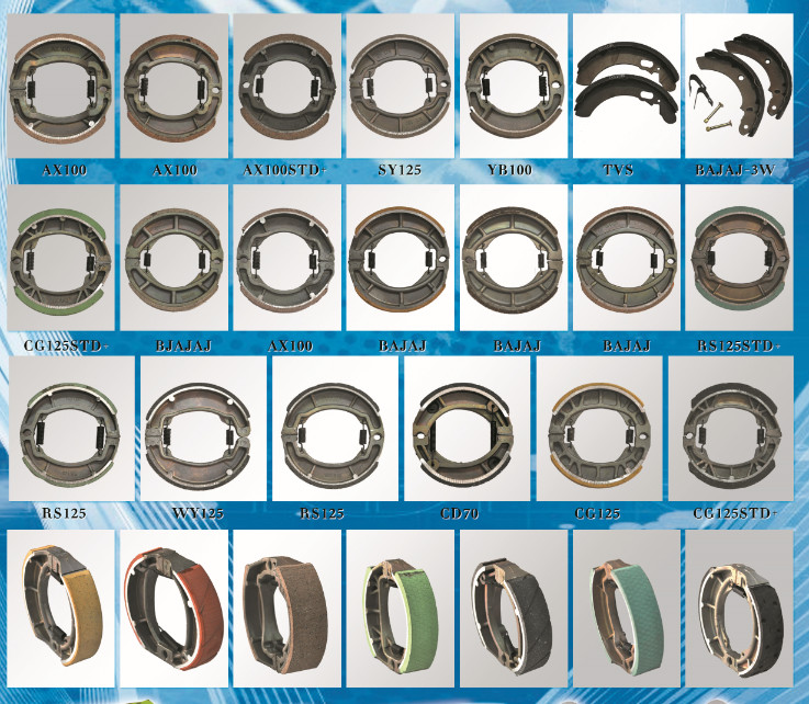 Manufacture SY125 Motorcycle Brake Shoe motorcycle brake shoe lining