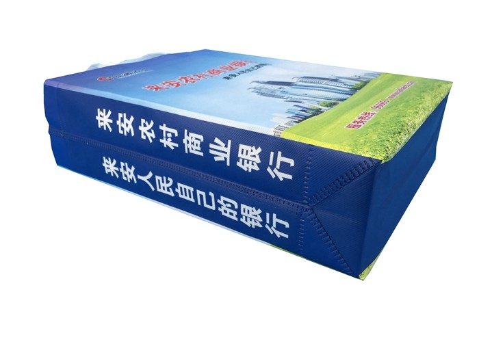 Eco-friendly Cheap Promotional ultrasonic non woven bag with bank logo