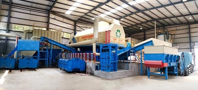 Municipal Domestic Waste Sorting Wet Waste Recycling Plant Kitchen Waste Crusher