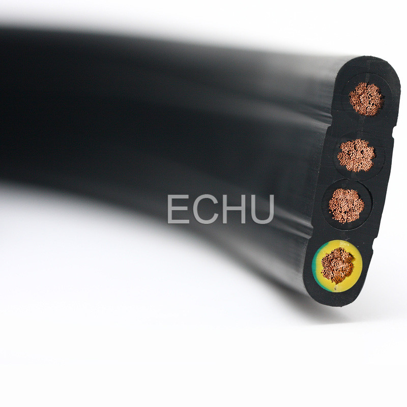 Flat crane cables, lifter cable, Flat lifter cable, Echu cable factory