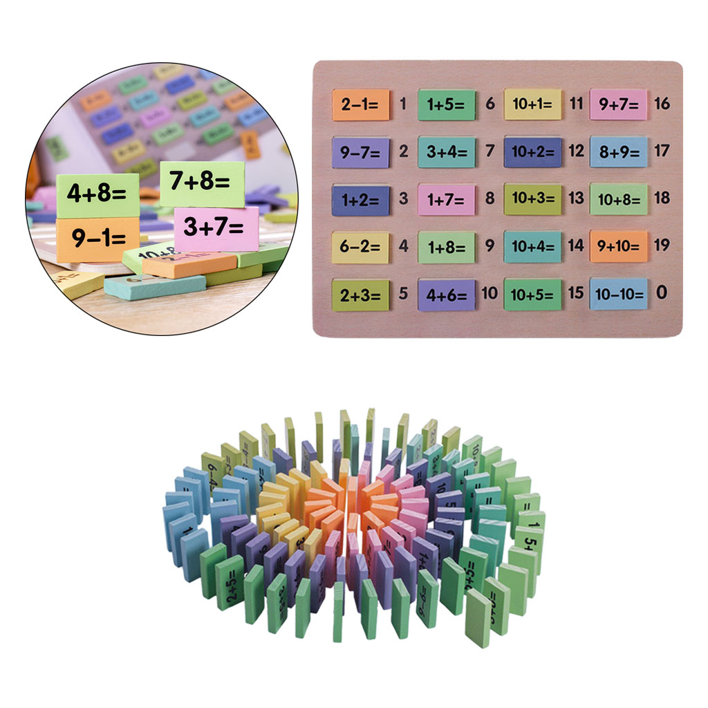 Mathematics Educational Math Toys Number Dominos Building Blocks Funny