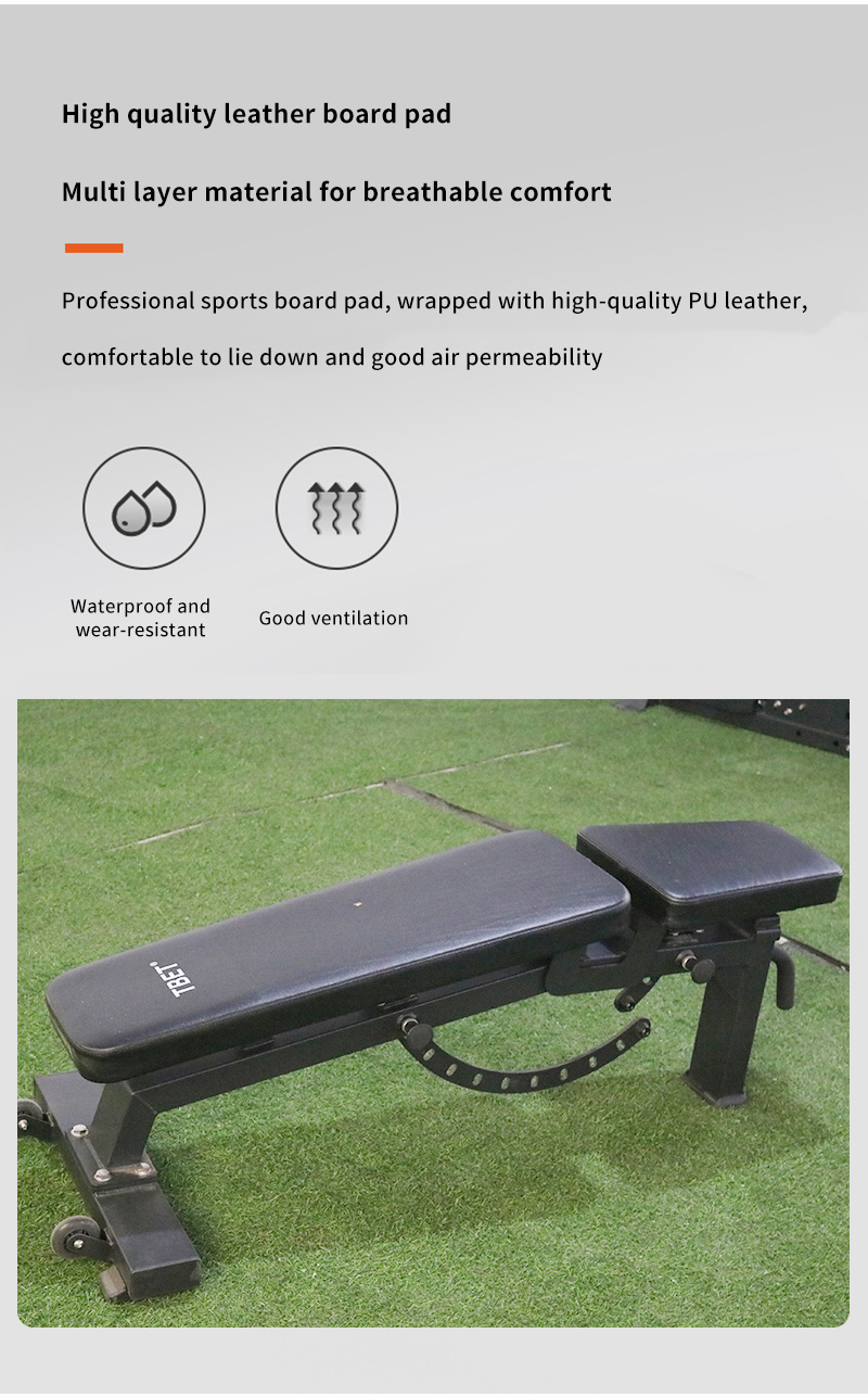 Adjustable Strength Training Folding Exercise Bench Fitness Bench Press Gym Weight Bench