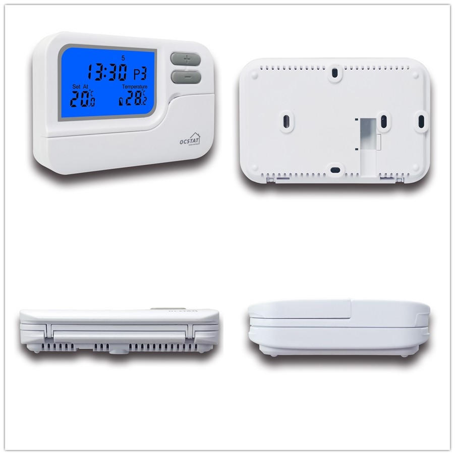 White 7 Day Programmable Digital Underfloor Heating Thermostat With NTC Sensor