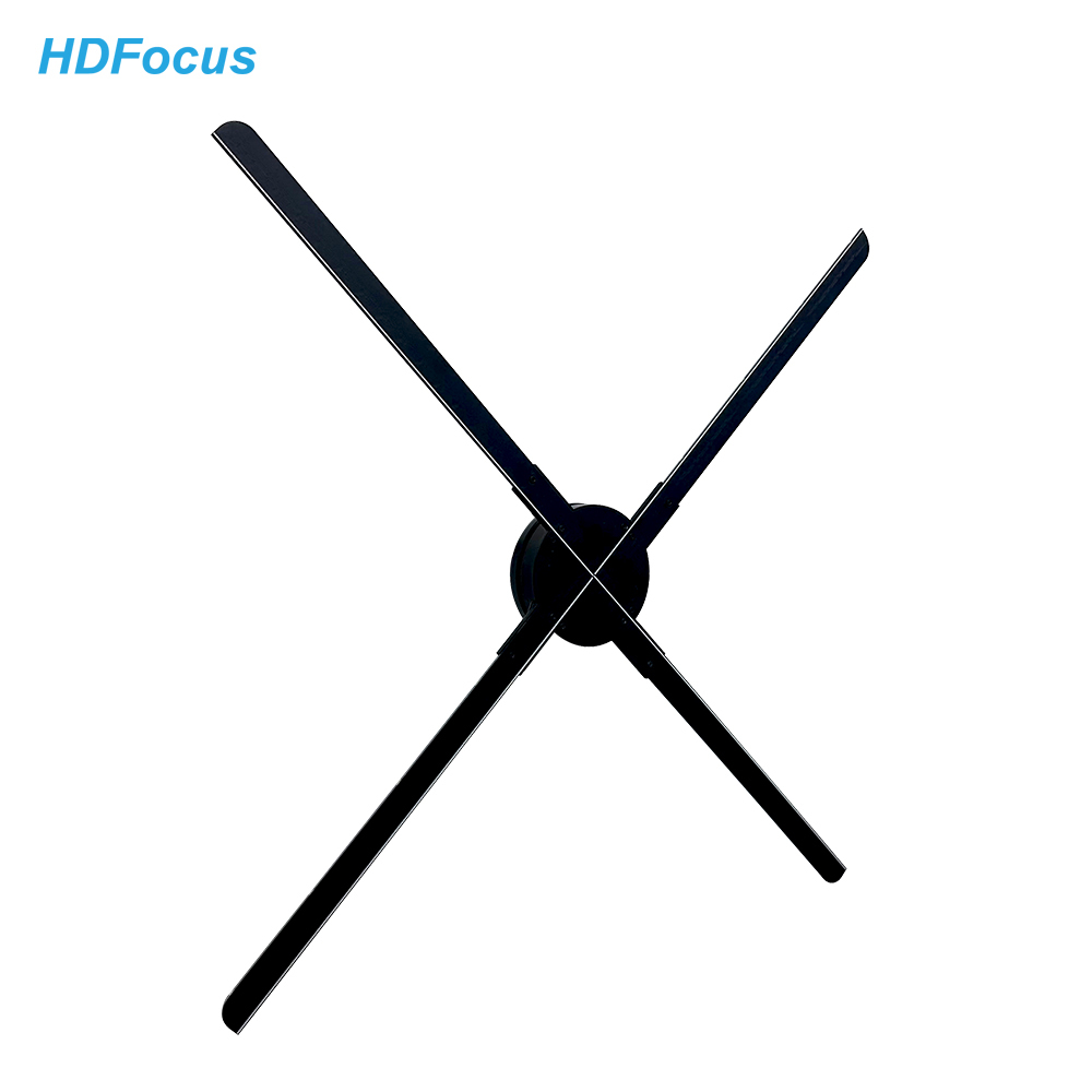  80cm 3D Hologram Projector Fan Wifi Advertising Display Logo Light APP or PC or Remote Control Holographic 3d Fan Projector Manufactures