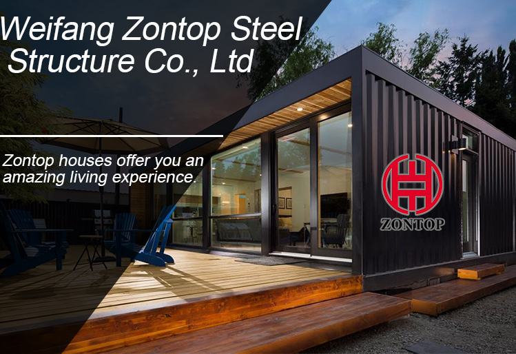 Zontop china high quality low price early manufacturing fast install prefab modular house