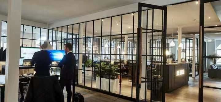 Tempered Melamine Glass Office Partition Wall Floor To Ceiling Soundproof Room Dividers