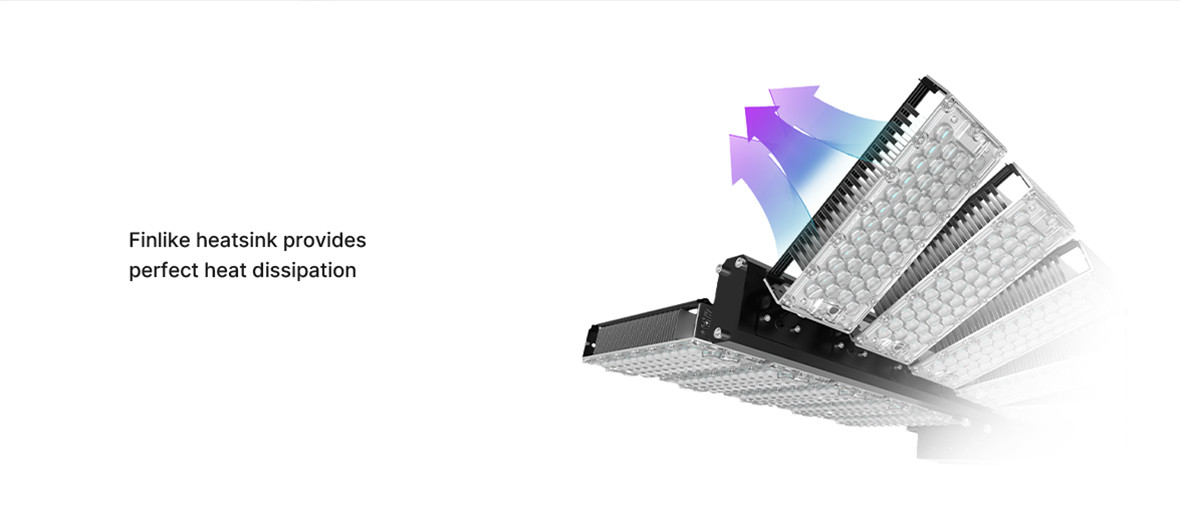 5000k / 5700k Portable LED Sports Field Lights Waterproof Vertically