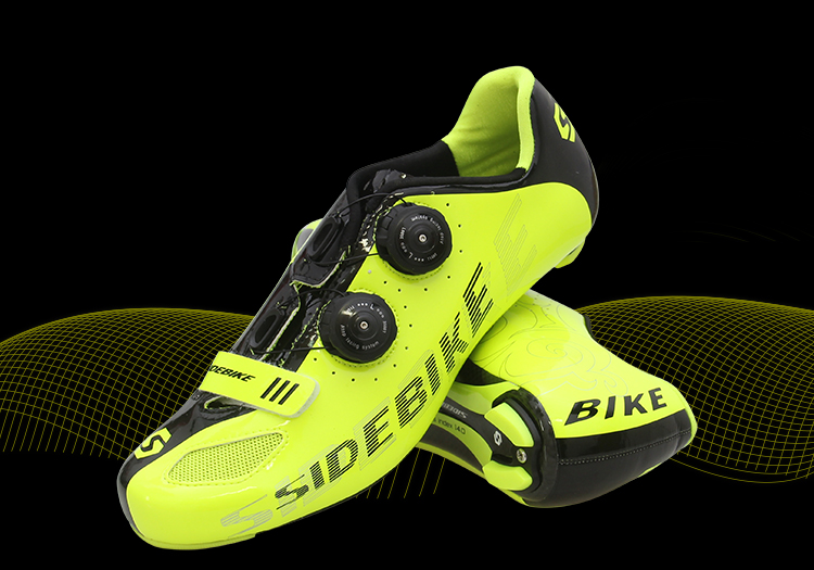 Moistureproof Fluorescent Cycling Shoes , Road Bike Cycling Shoes EVA Insole