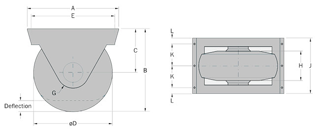 Heavy Duty Roller Dock Bumpers For Boats Nitrile Rubber Material