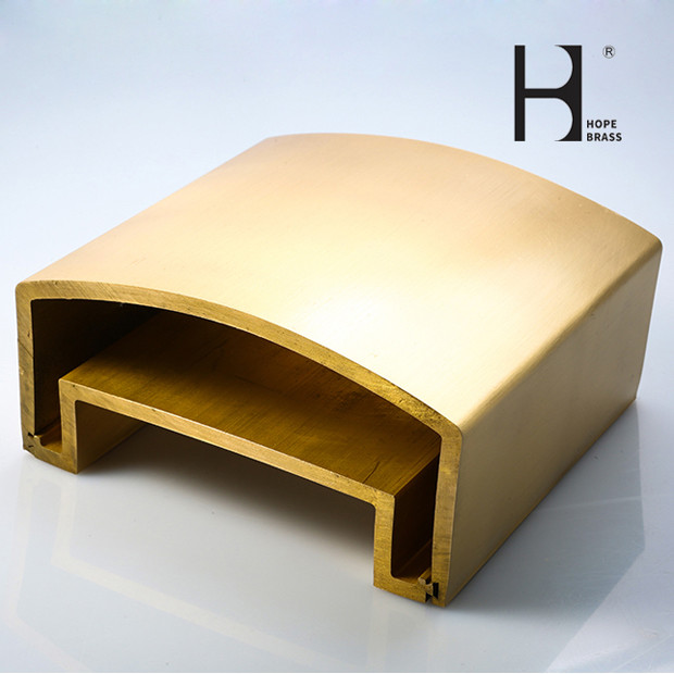 Polishing Surface C3771 Brass Hand Rails For Interior Staircase