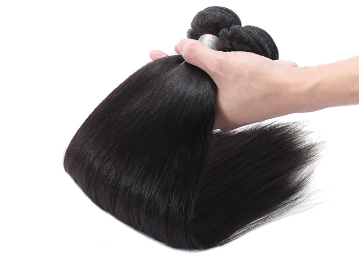 100% Straight Remy Human Hair Bundles / Natural Cuticle Aligned Hair