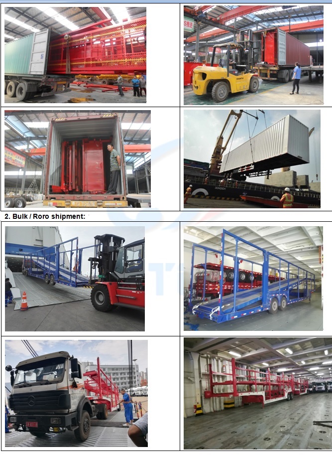 Max Payload 30000KG 2 Axle Double Deck Vehicle Carrying Truck Trailer for 15/21 Cars