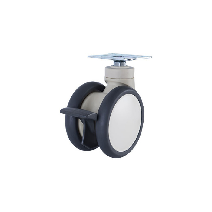 4 / 5 / 6 Inch Stem Diameter Heavy Duty Hospital Caster Wheels With Precision Ball Bearing