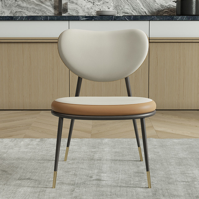 30kgs Ultra Modern Dining Chairs Metal Frame Microfiber Dining Chair