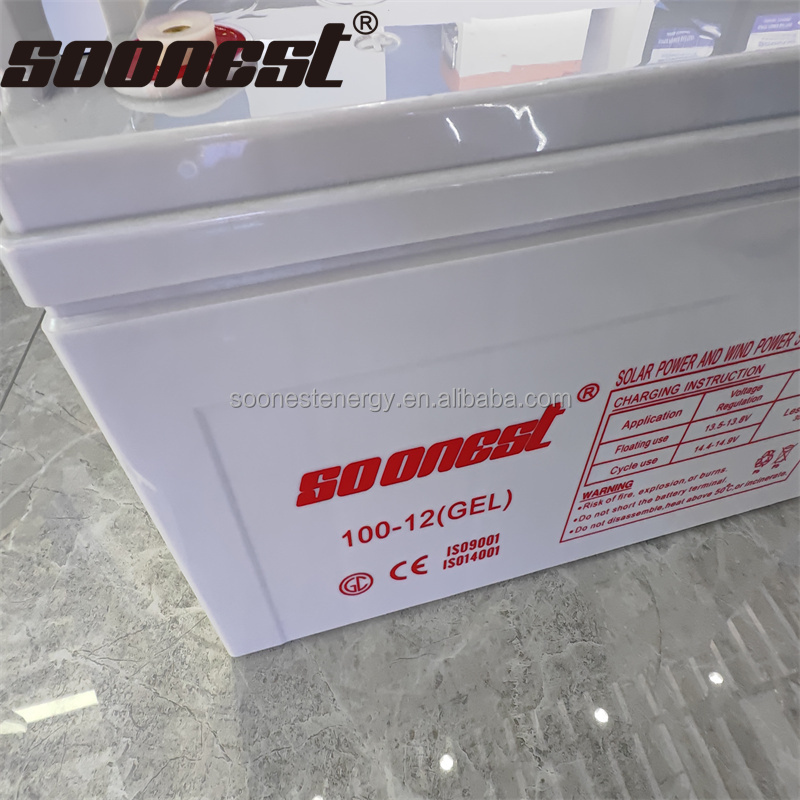 Batterie Gel Solaire 12V 200Ah 12V 200Ah 12V 250Ah Rechargeable Solar Gel Battery Gel Battery 12V 200Ah Energy Storage