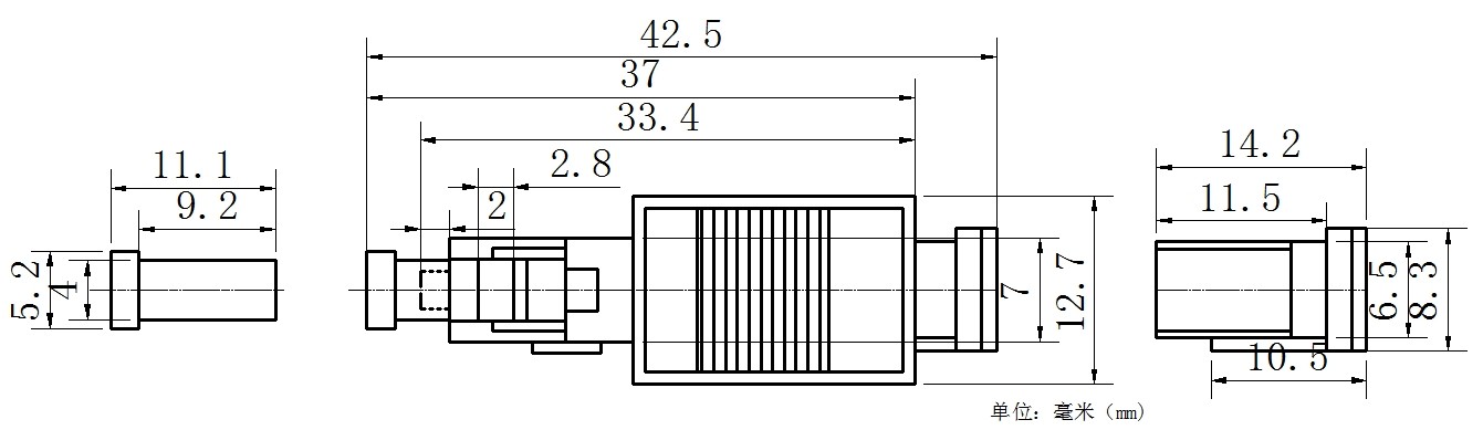 Safety Fiber Optic Attenuator For Optical Telecommunication Network
