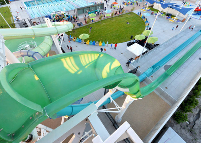 Fiberglass Material High Speed Slide Customized Size For Amusement Park