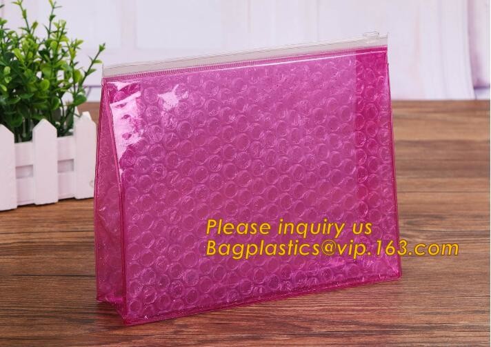 air mail metallic holographi rose gold bubble padded mailer / Zip lockkk bubble bag/ slider bubble bag,Holographic Factory