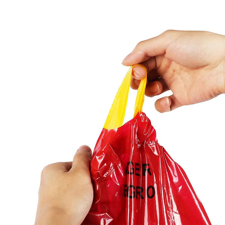 Disposal Medical 24" X 30" Biohazard Trash Bag With Drawstring