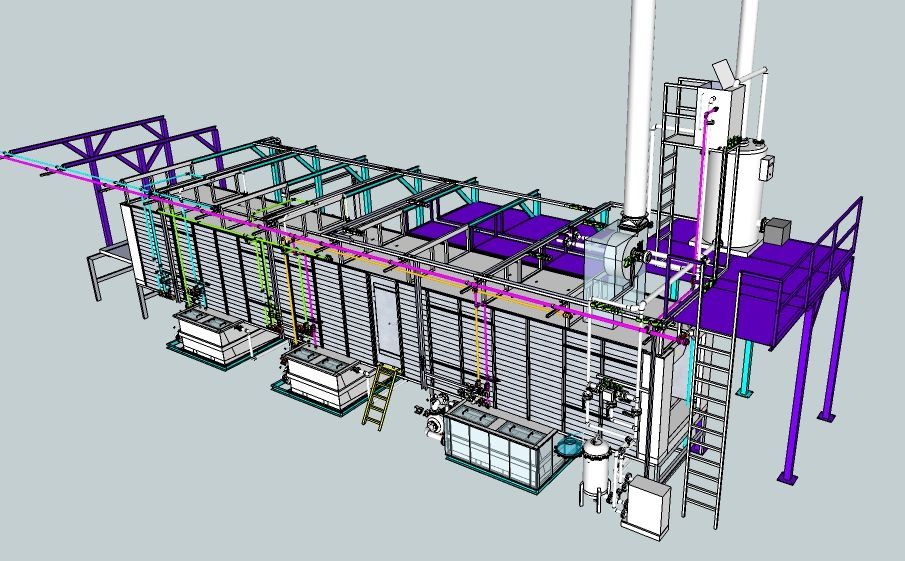 Customized Pretreatment Spray System for Powder Coating Production Line Coating Machine