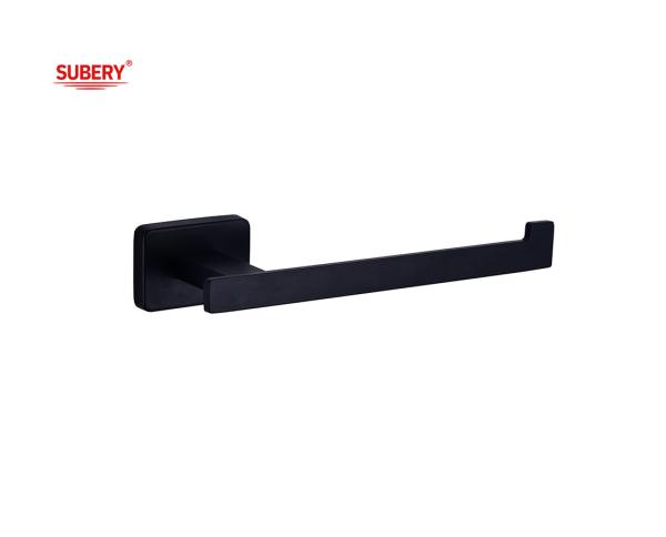 Zinc Wall Mounted Bathroom Accessories WC toilet roll paper holder matt black