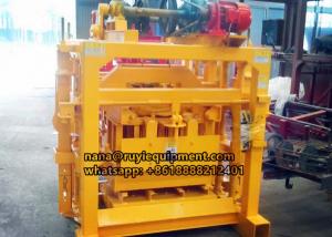 China 4-40 semi-automatic concrete hollow block solid block making machine on sale