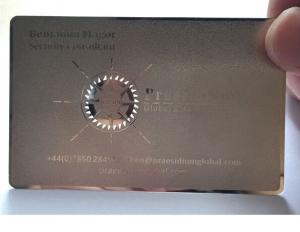  0.35mm Thickness Frost Finish Gold Card/Metal Business Card(China Manufacturer) Manufactures