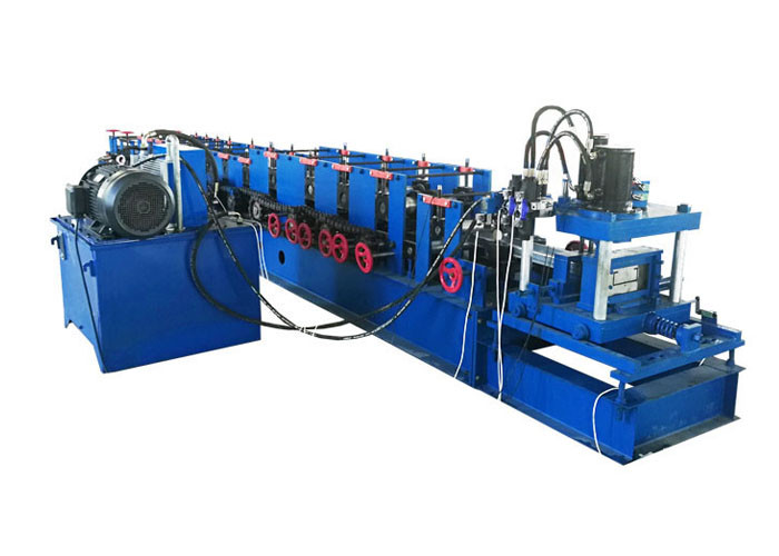 PLC Control Purlin Roll Forming Machine Galvanized Steel Coil Thickness 1.5-3.0mm