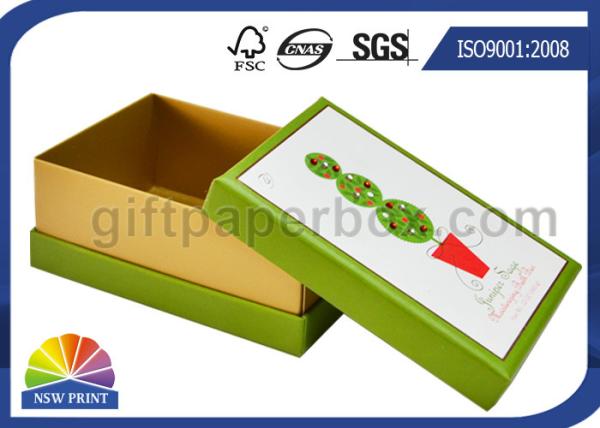 Diamond Decorated CCNB Paper Gift Box / Soap Packaging Box For Christmas