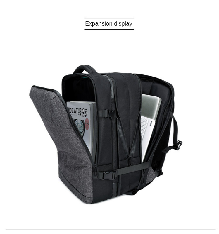 ISO9001 Multi Functional Backpack 39L Expandable Waterproof Travel Bag