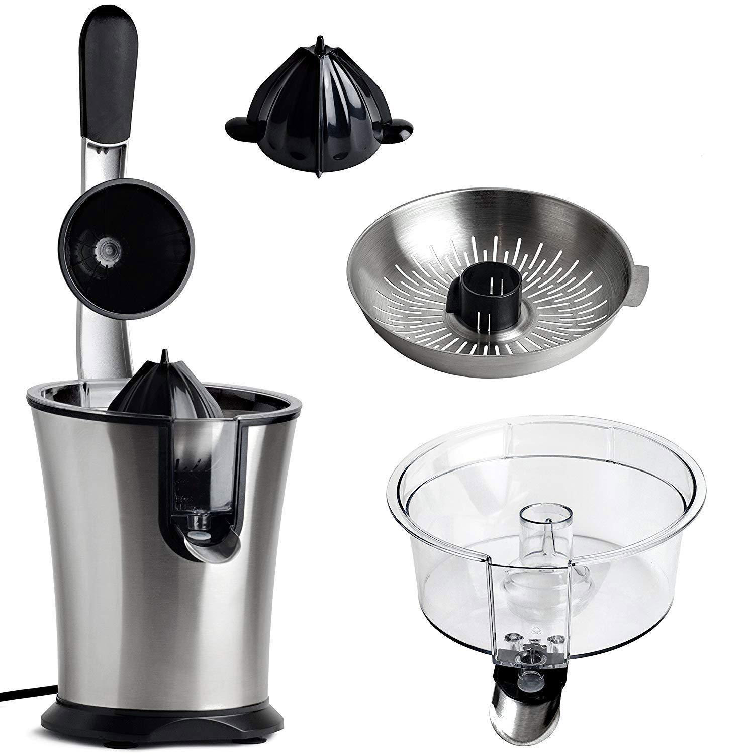 Compact 85W Electric Orange Juicer With Soft Grip Handle And Anti - Drip