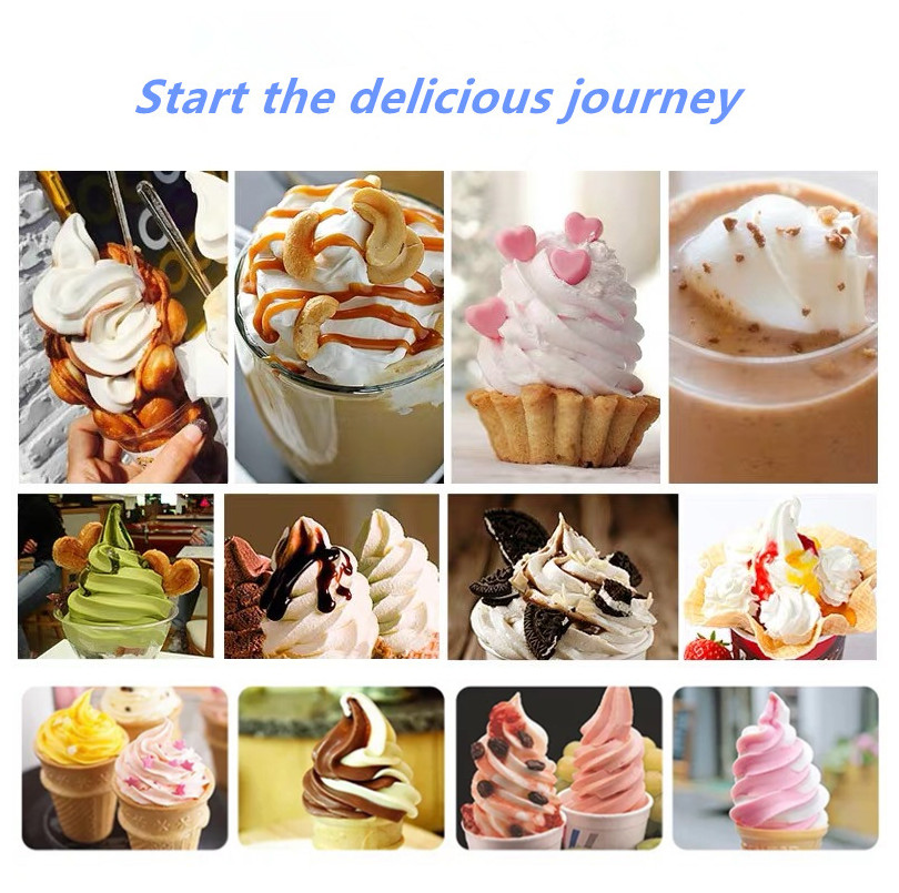 Industrial Ice Cream Machine with 304 Stainless Steel Construction and 220V/50Hz Voltage