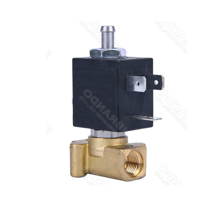 3 Way Brass Solenoid Valve 24V 110V 220V For Espresso Coffee Maker