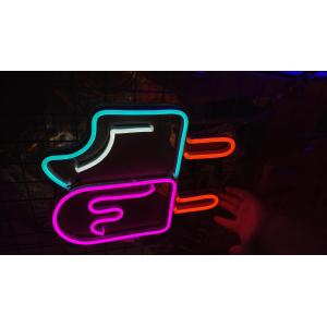 Popsicle AC240V Dimmable Neon Sign Ice Cream Stick No Fragile