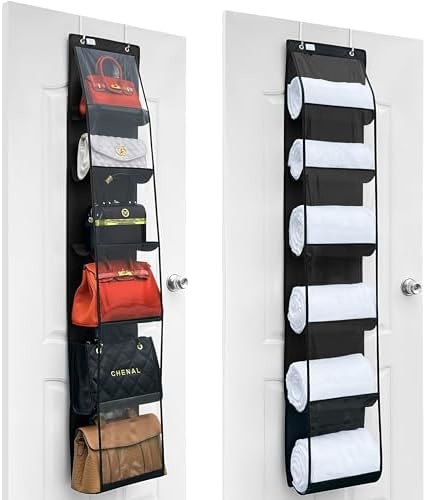 PURSE ORGANIZER - 2 PACK, PURSE HANGER、2024 MODEL、PURSE ORGANIZER FOR CLOSET、THICKEN METAL HOOKS,HAND BAG STORAGE