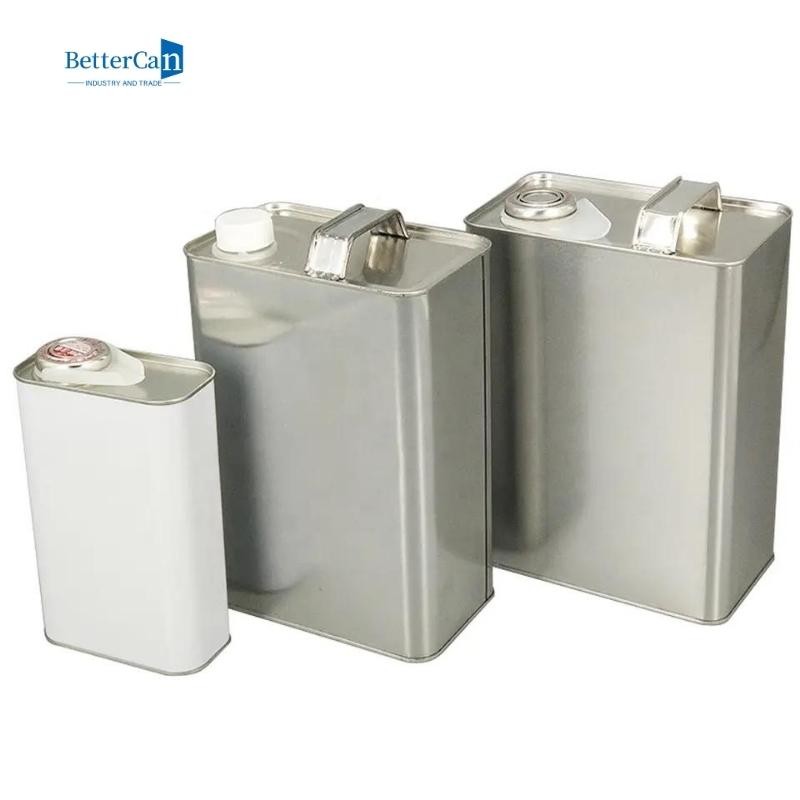 1 Gallon Car Paint Tin Round Tinplate Material With Lever Lid