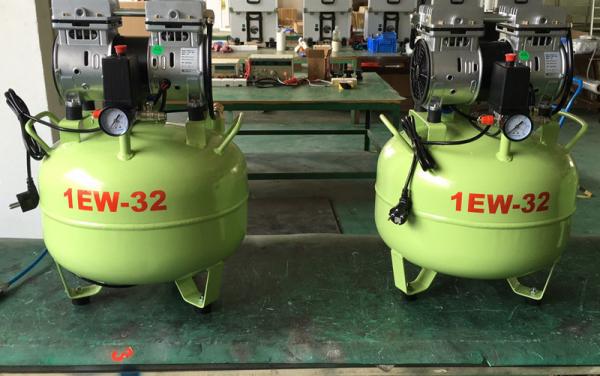 Quality 32L Mini White Quiet Oil Free Silent Dental Medical 1EW  Air Compressor for sale