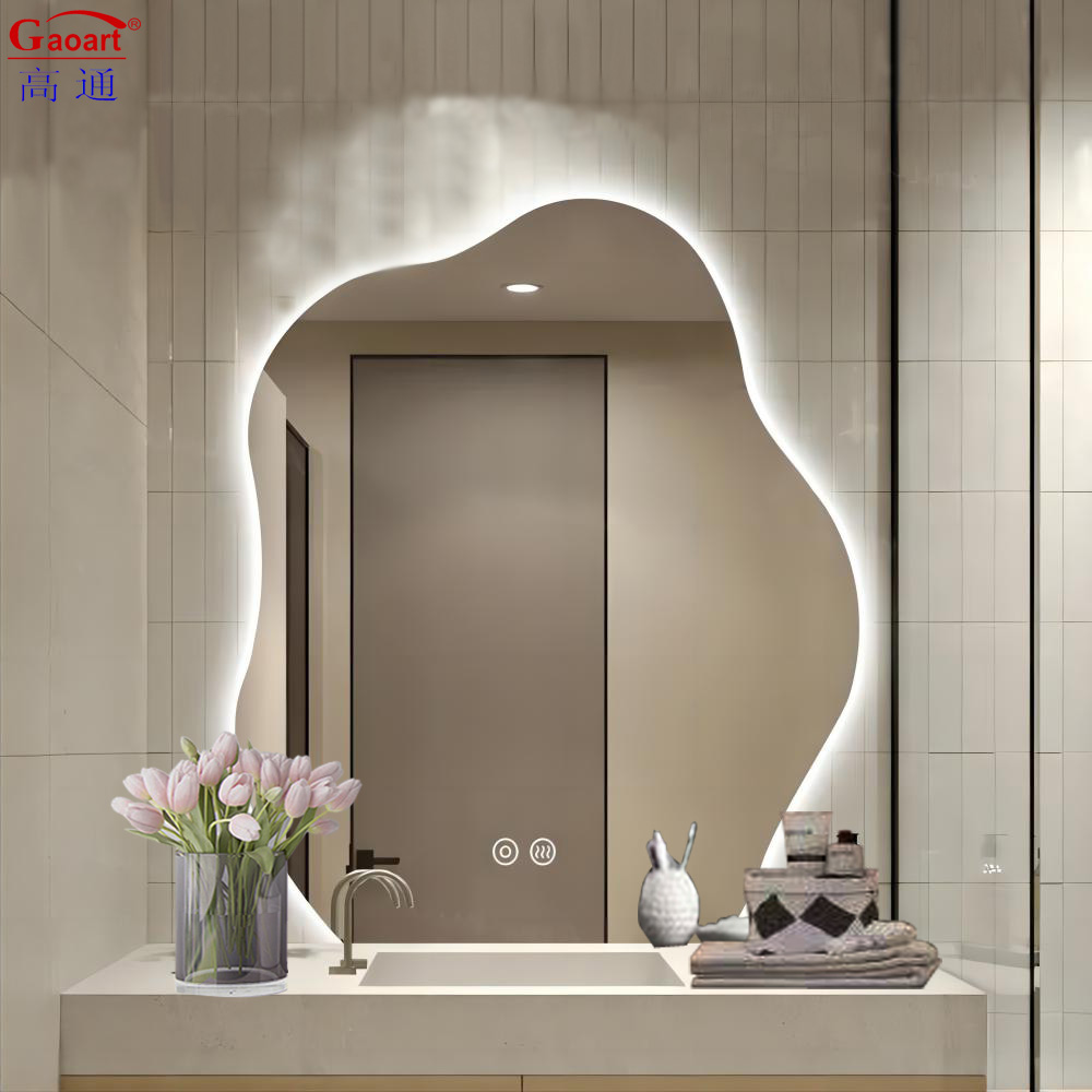 Touch Switch Function Large Glass Mirror for Modern Bedroom Wall in Design Luxury Bath