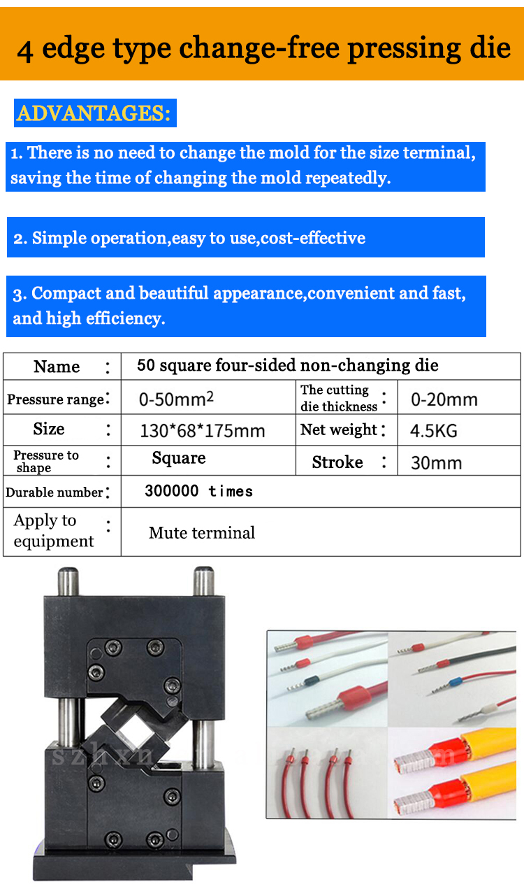 130*70*175mm TE Tube Insulated Terminal Lug Types Cord End Terminals Crimping Applicator