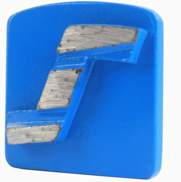 Single Z Segment Redi Lock Diamond Grinding Shoes for Husqvarna