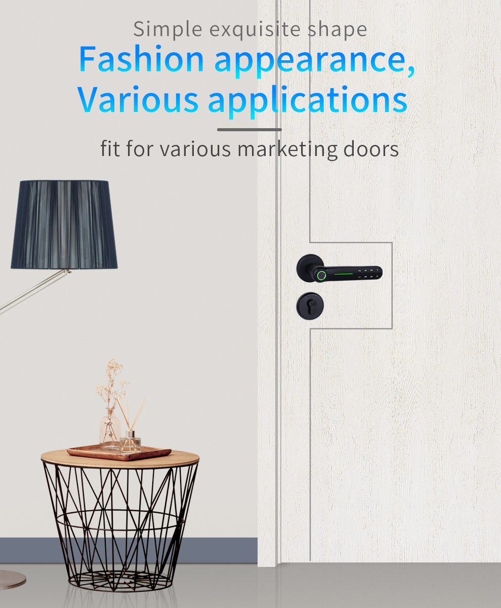 200 Fingerprint Intelligent Door Lock Tuya Bluetooth Deadbolt