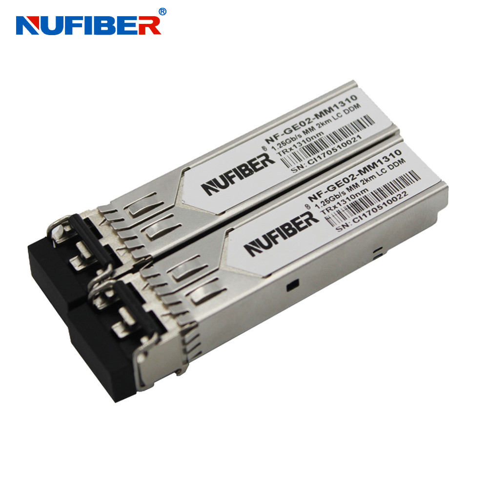 550m 850nm 1.25G SFP Transceiver Dual Fiber Multimode Hot Pluggable