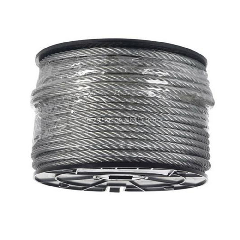 500ft Galvanized Aircraft Cable 500ft Plastic Reels for Cold Heading Steel OEM