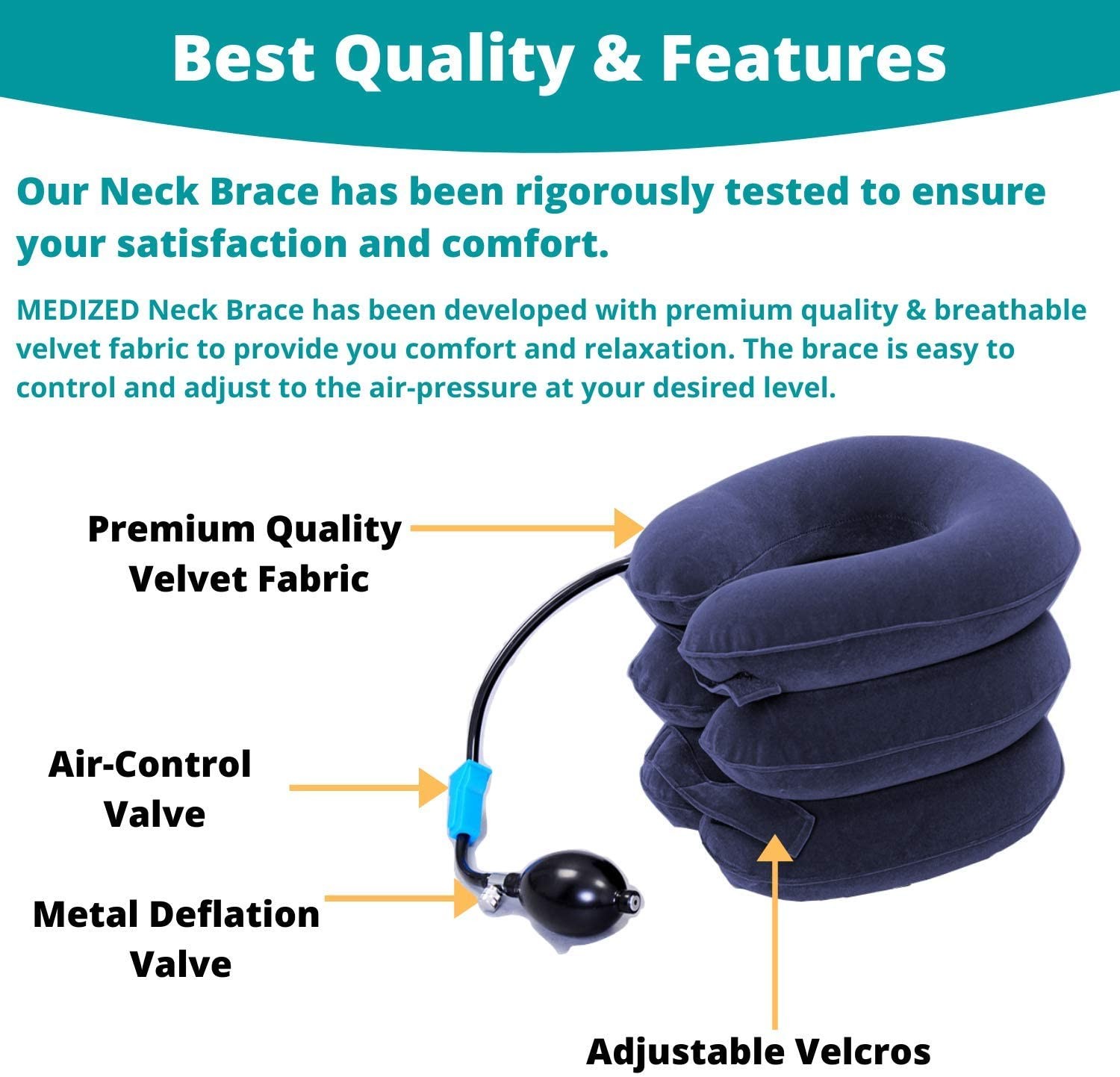 Free size neck support four color available cervical collar provider