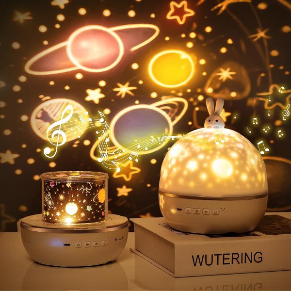 Bunny Star Night Light Projector Night Light Star Projector For Kids Baby Room