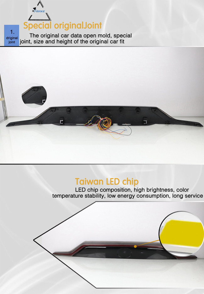 Waterprooof Spoiler Led Light For Toyota Rav4 With 2 Function Spoiler Bright