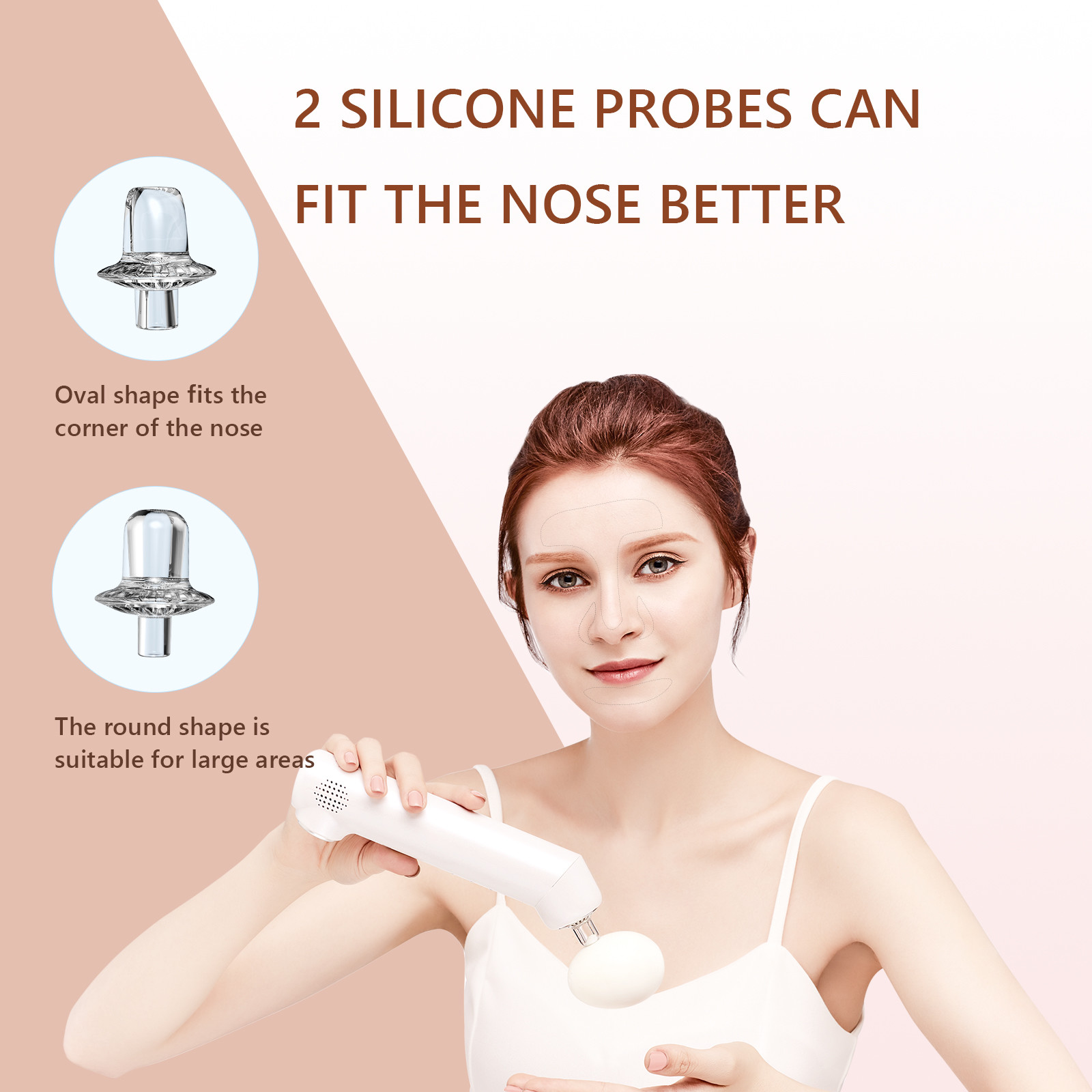 Pore Cleaning DC5V 3W Electric Blackhead Remover Tool