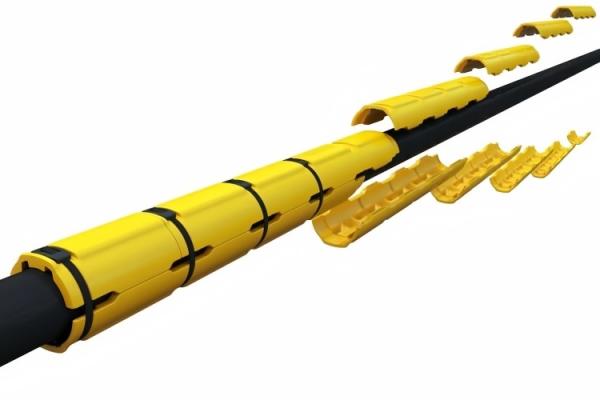 Polyurethane Underground Ducting For Submarine Electric Cable Protection 85A