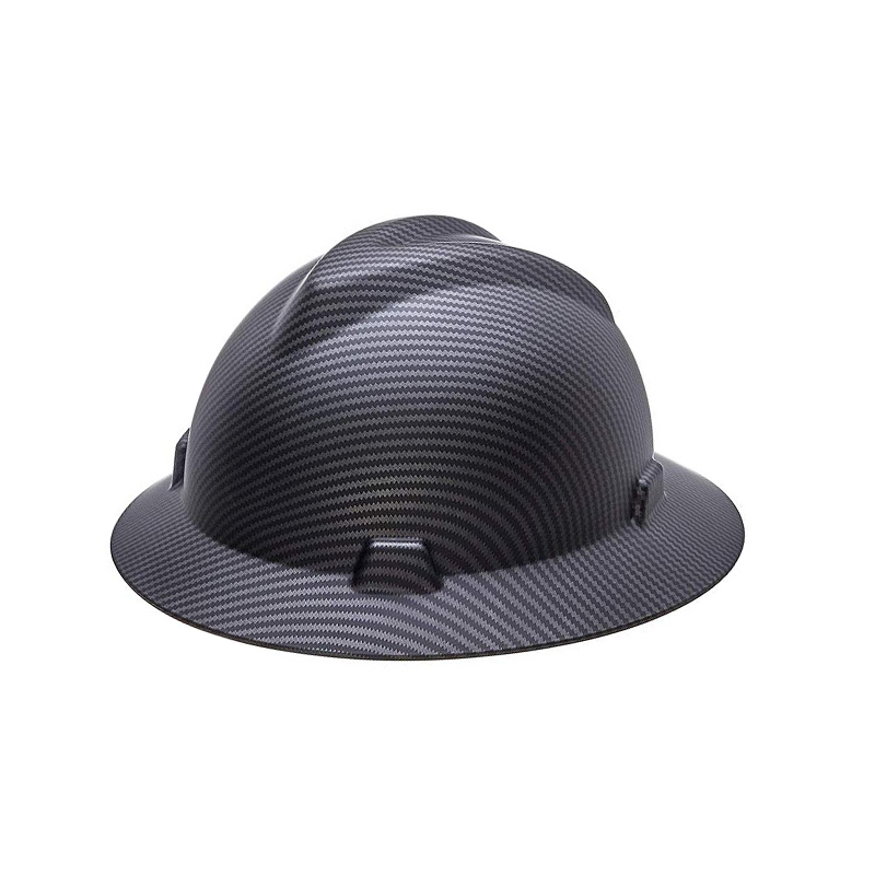 T152 ANSI V Round Large Head Protection Safety Helmet 6 Points Webbing Suspension White